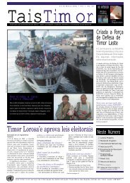 Timor Lorosa'e aprova leis eleitorais