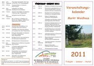 Veranstaltungs- kalender - Waidhaus