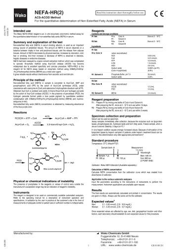 NEFA-HR(2) - Wako Chemicals GmbH