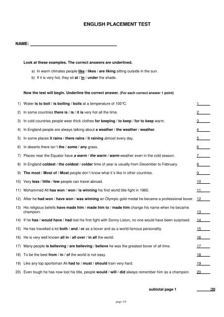 Oxford English Placement Test With Answers Pdf Download Oxford English Placement Test With Answers Pdf Download