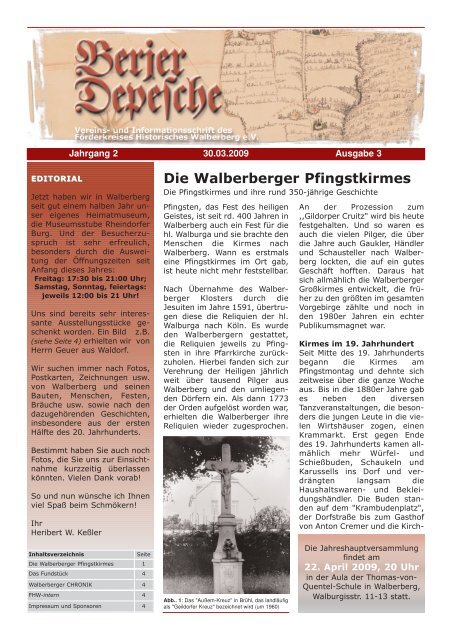 Berjer Depesche 3d_A1-A4 - FÃ¶rderkreis Historisches Walberberg eV