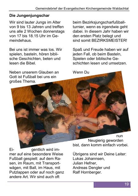Nr. 78 Gemeindebrief Ostern 2011 - Evangelische Kirchengemeinde ...
