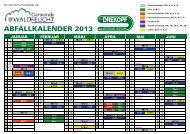 Abfallkalender 2013