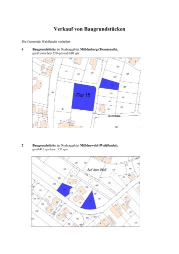 Verkauf von Baugrundstücken - Gemeinde Waldfeucht