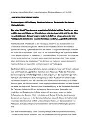 Artikel von Hans-Dieter Schuh in der Kreiszeitung - Waldhaus ...