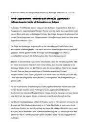 Presseartikel in der Kreiszeitung BÃ¶blinger Bote - Waldhaus ...