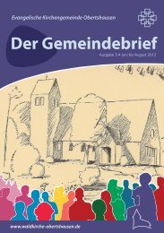 Gemeindebrief - Waldkirche Obertshausen