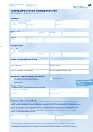 Antrag zur Lieferung von Regionalstrom (PDF)