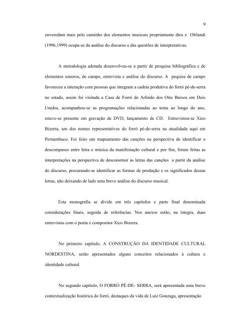 forró pé-de-serra: descompasso entre letra e música - Instituto ...