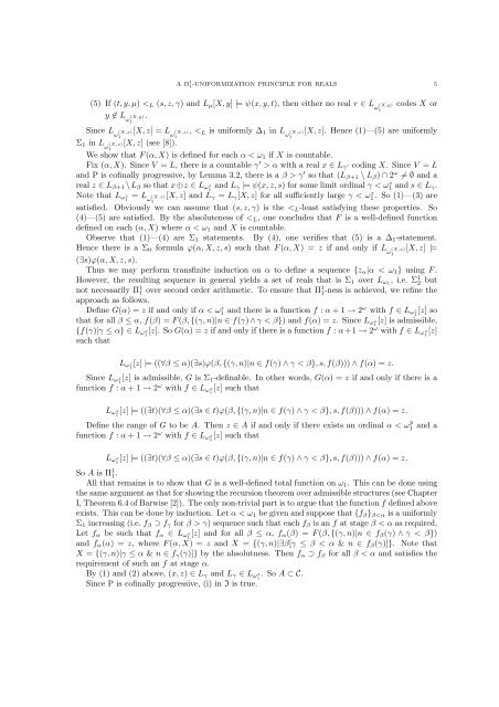 17. C. T. Chong and Liang Yu, A$\Pi^1_1$ uniformization principle ...