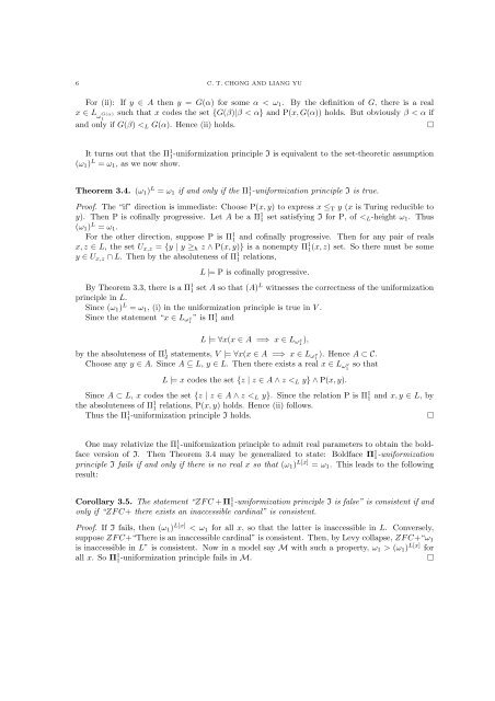 17. C. T. Chong and Liang Yu, A$\Pi^1_1$ uniformization principle ...