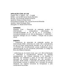 Apelação Cível - Acórdão nº 238 - Tribunal de Justiça Militar do ...