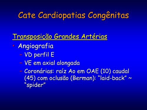 Cateterismo diagnóstico e terapêutico em cardiopatias congênitas