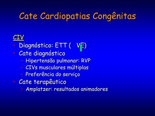 Cateterismo diagnóstico e terapêutico em cardiopatias congênitas