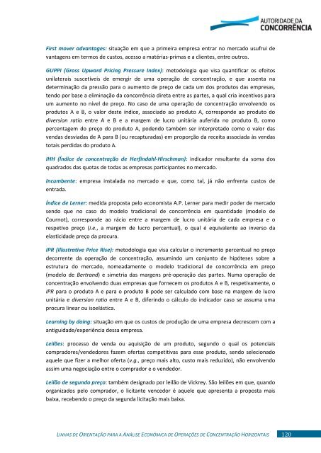 análise económica de operações de concentração horizontais