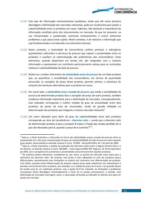 análise económica de operações de concentração horizontais