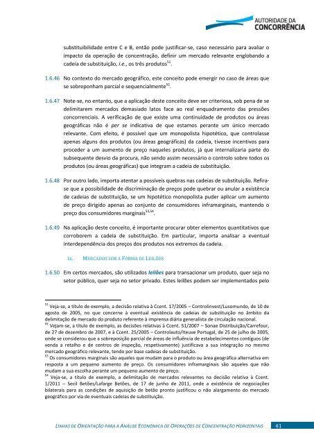 análise económica de operações de concentração horizontais