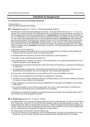 Checkliste Bau - Gemeinde Utzenstorf