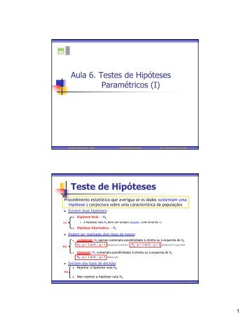 Teste de Hipóteses