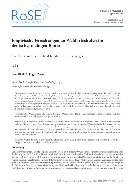 Empirische Forschungen an Waldorfschulen - Freie Waldorfschulen ...