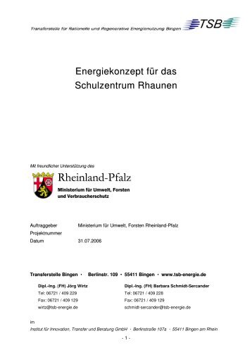 Energiekonzept für das Schulzentrum Rhaunen (P D F; 1,0