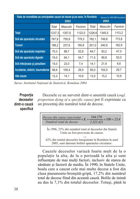 Populaţia. Definiţii şi indicatori - Departamentul de Geografie