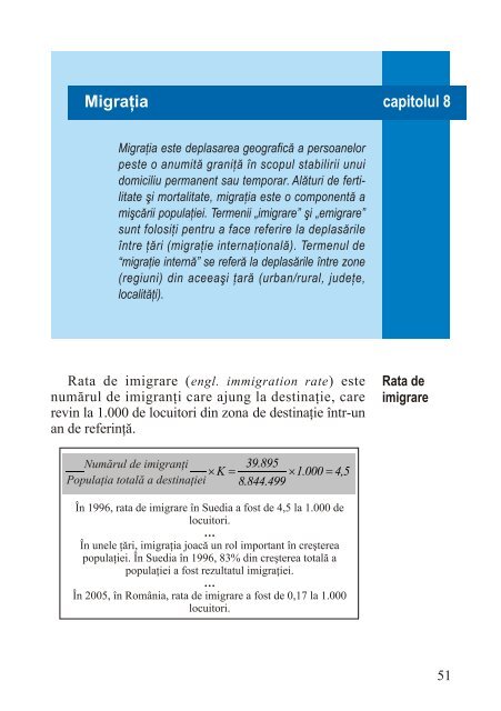 Populaţia. Definiţii şi indicatori - Departamentul de Geografie