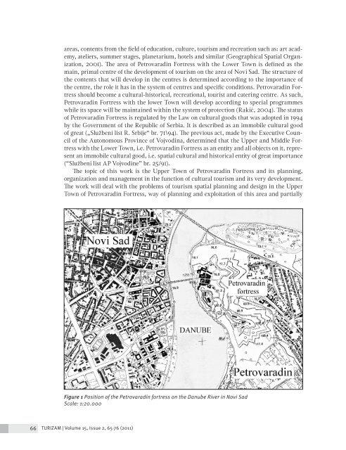 Petrovaradin Fortress (Novi Sad, Serbia): Tourism Spatial Planning ...