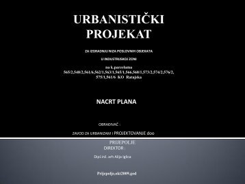 URBANISTIČKI PROJEKAT - Poslovna zona Kolovrat