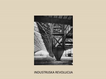 Povijest graditeljstva - INDUSTRIJSKA REVOLUCIJA