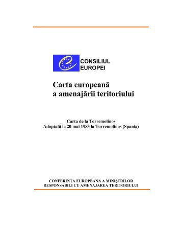 Carta europeană a amenajării teritoriului