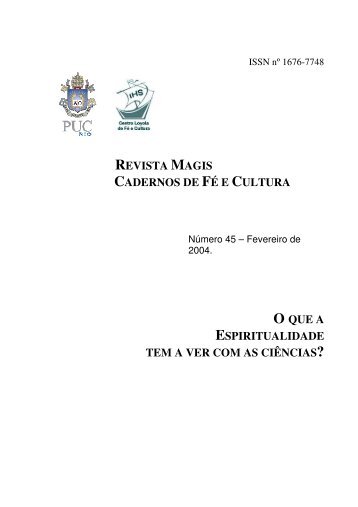 O que a Espiritualidade tem a ver com as Ciências? - Centro Loyola ...