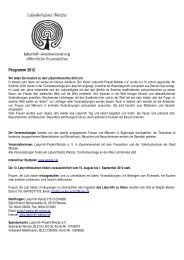 Programm 2012 - Das Labyrinth-Projekt Wetzlar