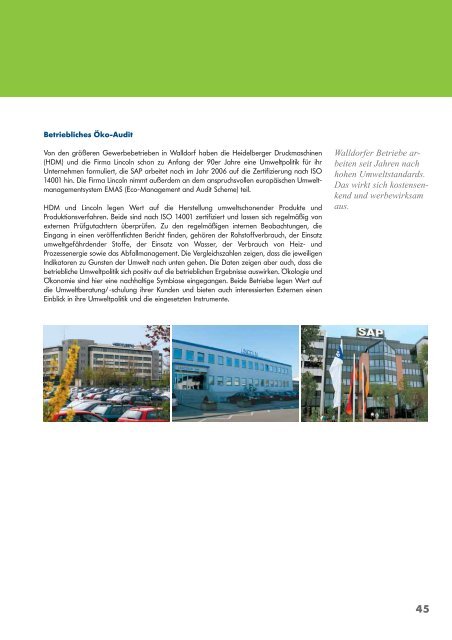 Umwelt- und Nachhaltigkeitsbericht der Stadt Walldorf