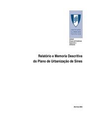 Relatório e Memoria Descritiva do Plano de Urbanização de Sines