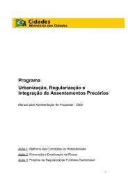 Programa Urbanização, Regularização e Integração - Secretaria de ...