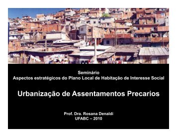 Urbanização de Assentamentos Precários