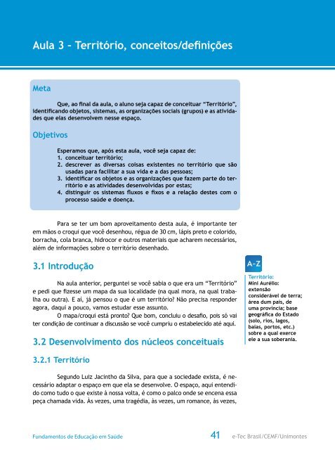 Fundamentos de Educação em Saúde - CEAD - Unimontes