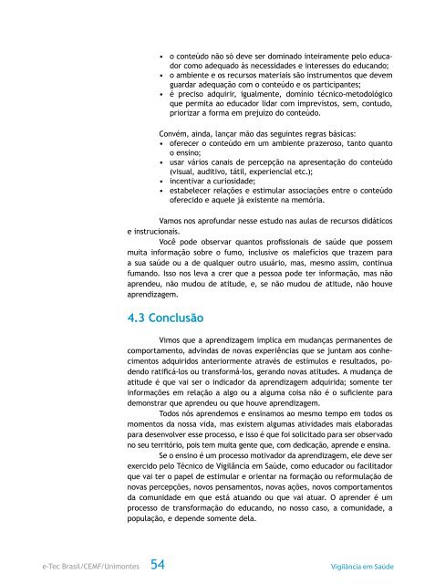 Fundamentos de Educação em Saúde - CEAD - Unimontes