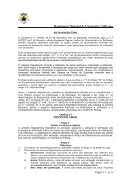 Regulamento Municipal da Urbanização e Edificação - Câmara ...
