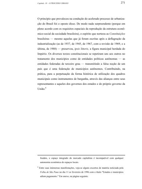 Brasil: urbanização e fronteiras - USP