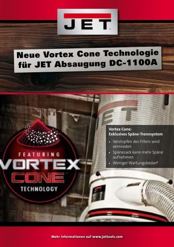 Neue Vortex Cone Technologie für JET Absaugung ... - Walter Meier