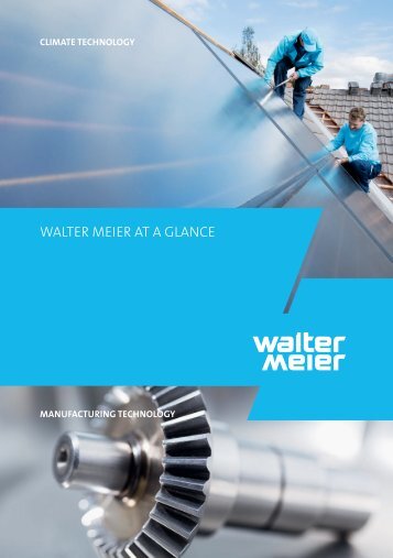 WALTER MEIER AT A GLAncE
