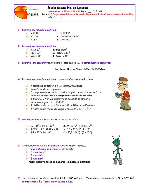 Matemática: Notação científica