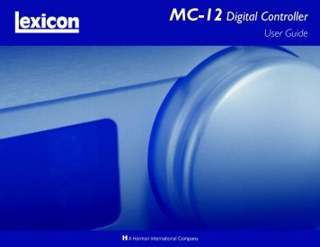 MC-12 V5 Rev4 User Guide - Lexicon
