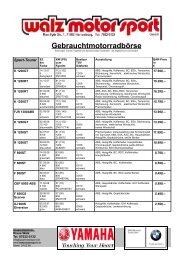 GebrauchtmotorradbÃ¶rse - walz motor sport gmbh