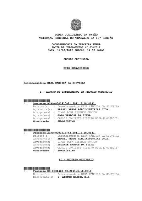 Comunicação da Coordenadoria Regional de São Paulo – Law in Action