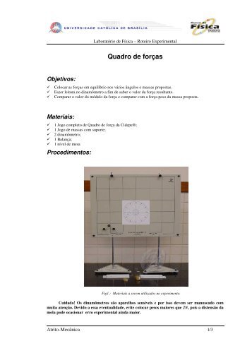 Quadro de forças
