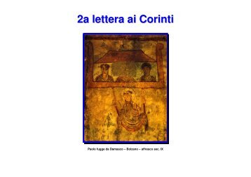 2a lettera ai Corinti - Le Famiglie della Visitazione