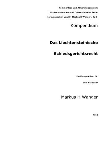 Kompendium Markus H Wanger